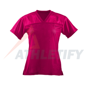 Maillot de football américain pour femmes de qualité supérieure, personnalisable, respirant, 100% polyester, vêtements de sport, chemise confortable, jour de match - Product Image 3