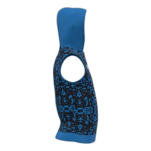 Sudadera con capucha sin mangas con cremallera y estampado de camuflaje para hombre, ropa deportiva informal, transpirable, de punto, para otoño. - Product Image 4