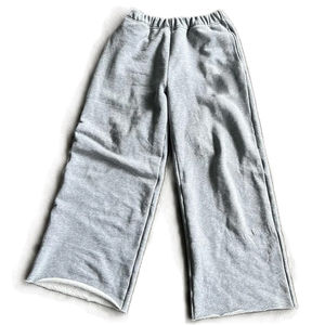 Pantalones Deportivos Lisos de Color Sólido, Personalizables, Gruesos, 100% Algodón, con Pierna Ancha y Abertura en el Bajo, Estilo Holgado para Hombre - Product Image 4