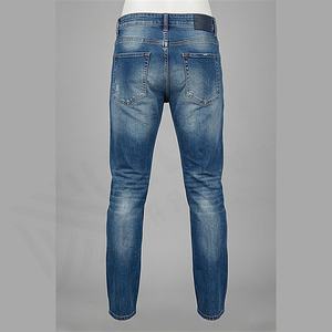 Pantalones Vaqueros Rectos para Hombre de Alta Calidad, Personalizados, con Diseño 3D Desgastado, Lavado a la Piedra, Orientados a la Exportación, Último Diseño, Color Personalizado - Product Image 2