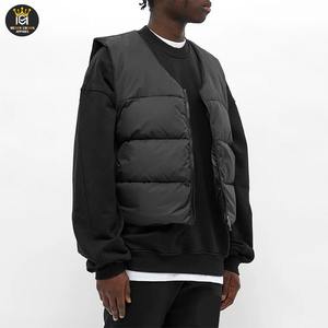 Conception personnalisée Veste bouffante sans manches légère d'extérieur Veste d'hiver coupe-vent en duvet pour hommes Veste d'hiver à bulles - Product Image 2