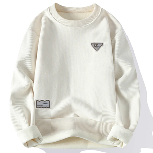 Wholesale Custom Premium Plain Sweater 100% Cotton Sweat Shirt Printed Graphic Embroidered Logo Pullover <b>Men</b> <b>Crewneck</b> <b>Sweatshirt</b> - Product Image 3