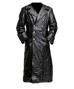 เสื้อโค้ทคอปกพับแบบทันสมัย ปรับแต่งสีได้ เสื้อโค้ทมีสไตล์สำหรับผู้ชาย ผลิตจากหนังวัวคุณภาพสูงโดยผู้ผลิต - Product Image 6