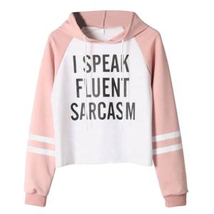 Latest Design Lady Pullover Hoodie OEM Service Long Sleeve Crop Top for Women Casual Plus Size Fleece Autumn Season - Product Image 1