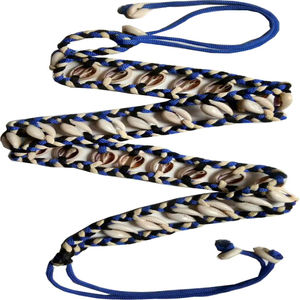 Ceinture perlée en coton pour femmes mode sac noir blanc Western OEM Logo Style boucle tissu emballage pièces couleur usa - Product Image 5