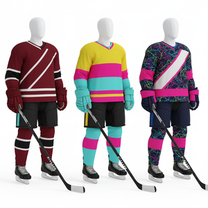 Uniforme de Hockey sobre Hielo Sublimado 2026 |   Camiseta y Calcetines Personalizados para Equipo |   Servicio OEM al por Mayor |   Alta Calidad 100% Poliéster de Secado Rápido - Product Image 3