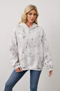 Sudadera con capucha directa de fábrica para mujer, jersey de lana, sudadera con logotipo bordado personalizado, sudaderas con capucha de etiqueta privada OEM ODM para venta al por mayor - Product Image 4