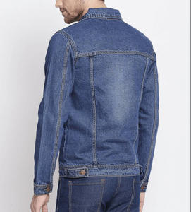 แจ็กเก็ตผ้าฝ้ายสำหรับผู้ชายเสื้อแจ็กเก็ตยีนส์สำหรับมหาลัยวินเทจแบบมีกระดุม - Product Image 6