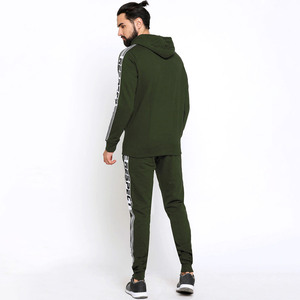 Personalizado de los hombres Slim Fit Color Block Deportes Joggers a granel al por mayor chándal de algodón con el logotipo de lana de invierno personalizable para los niños - Product Image 5