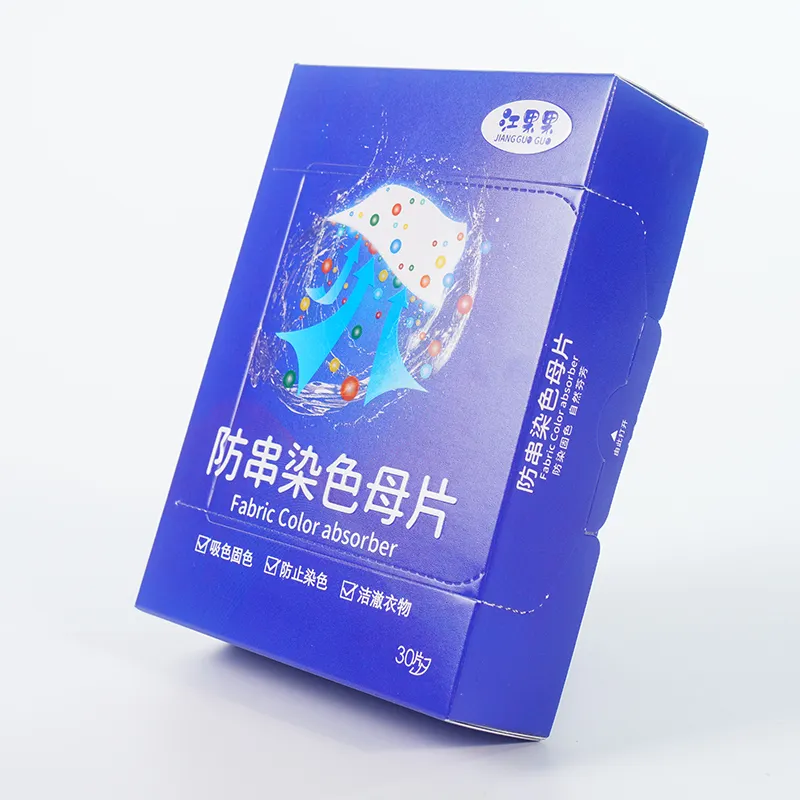 Blue Recyclable Card Cardboard Packaging Boxes Tear Custom Printed Tissue Box Tissue Paper Box