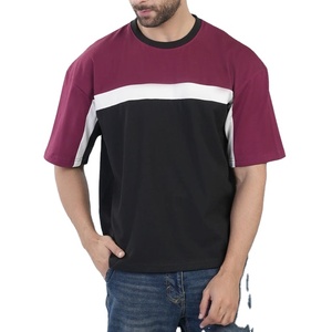 Summer 220 Gsm Cotton Blank Custom Color <b>Longline</b> Casual Wear Breathable Arrival Jersey <b>T</b>-<b>Shirt</b> Pattern Panel Design Plus Size - Product Image 5