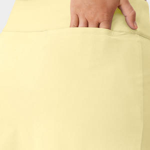 Shorts de golf taille haute pour femmes, vente en gros, coton élasthanne, séchage rapide, respirant, évacuation de la transpiration, fermeture éclair, logo personnalisé, OEM ODM - Product Image 3