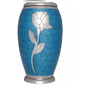 Urna de ataúd para adultos de latón de arte moderno para cenizas humanas personalizable hecho a mano diseño duradero fabricante indio exportador funerario - Product Image 1