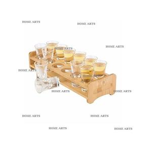 Porte-gobelet en verre en bois fait à la main avec une forme personnalisée de la meilleure qualité Porte-gobelet en verre pour un usage domestique - Product Image 2