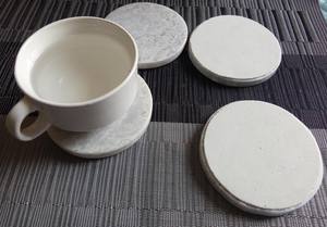 Resin <b>Coaster</b> Set with <b>Gold</b> Foil Handmade Epoxy Drink Pads for Luxury Home Decor, Dining & Elegant Stone <b>Coasters</b> - Product Image 2