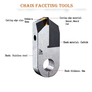 Outils de coupe diamantés en acier inoxydable Posalux, machine à facetter les bijoux pour la conception de chaînes en or, argent et cuivre - Product Image 2