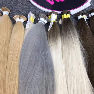 Vente en gros d'extensions de cheveux vierges 100% de haute qualité ITIP pour cheveux naturels droits grand stock de cheveux bruts vietnamiens de couleur claire - Product Image 1