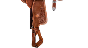 Selle de cheval Western pour Barrel Racing, en cuir de tambour teint à la main, de qualité supérieure, taille personnalisable, confortable pour la randonnée équestre - Product Image 4