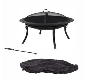 Foyers de 29 pouces pour foyers extérieurs Foyers à bois extérieurs Foyers en acier Bol pour patio, arrière-cour, camping - Product Image 6