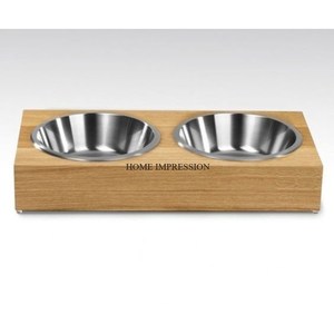 Meilleure vente en gros bols d'alimentation de luxe écologiques en acier inoxydable pour chiens et chats avec fonction d'alimentation lente grands bassins pour animaux de compagnie - Product Image 6