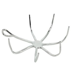 Base para Colgante de 7 Puntas de Forma Libre para Tamaño/Forma Irregular, Plata de Ley Chapada en Oro, Estilo Cristiano Vintage Sin Piedras - Product Image 2