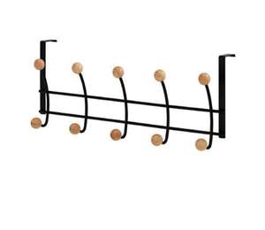 Colgador de puerta decorativo de metal con acabado elegante, ideal para dormitorio, entrada, armario y organización del baño - Product Image 1