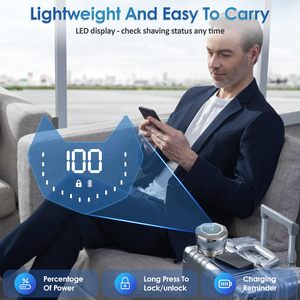 Rasoir Électrique Sans Fil pour Hommes à Tête Chauve, Utilisation Humide et Sèche, Rasoir Rotatif, Étanche IPX7, Produit de Remplacement - Product Image 4