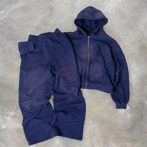 Ensemble de survêtement élégant bleu marine inspiré de la sororité grecque Sweat à capuche confortable et joggeurs parfaits pour les vêtements décontractés et de campus - Product Image 1