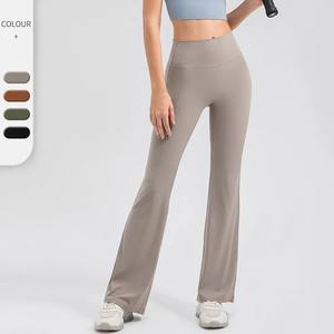 Ensemble de yoga taille haute pour femme grande taille vêtements axés sur le fitness soutien-gorge de sport de course solide-pantalon Style élastique respirant - Product Image 3