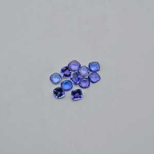 Tanzanite bleue naturelle 4-8mm à facettes Coussin taillé en vrac Prix abordable Fabrication de bijoux faits à la main par le fabricant - Product Image 2