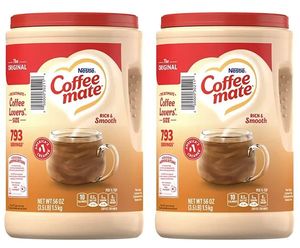 Ne-stle Cof-fee-mate Crémier à café, Original, Crémier en poudre non laitier, 56 oz en vrac (lot de 2) - Product Image 1