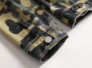 Veste en jean en tissu premium, vêtement décontracté de style streetwear - Product Image 4