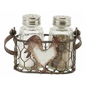 Excelente oferta, juego de carrito de sal y pimienta de tarro fresco 2023 en metal galvanizado con vidrio, generalmente utilizado en hogares modernos - Product Image 5