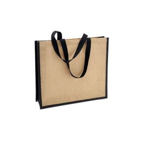 Logotipo personalizado de alta calidad 100% yute reciclado natural bolsa de compras cuerda de algodón fabricante directo de fábrica carta de Bangladesh - Product Image 3