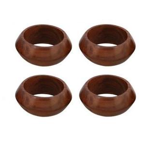 Servilletero de madera pulida, superficie lisa con granos naturales, duradero para bodas, cenas, fiestas, vacaciones, eventos, hogares - Product Image 4