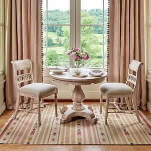 Silla de comedor clásica Susie de madera de caoba de alta calidad con tapicería para muebles de comedor - Product Image 1