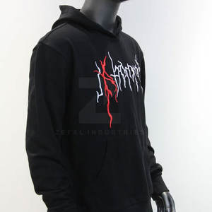 Ropa de calle de alto fabricante Basics 100% algodón polar bordado invierno Casual logotipo personalizado hombres sudaderas con capucha - Product Image 3