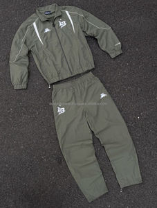 Conjunto Deportivo de 2 Piezas para Hombre, Chaqueta y Pantalones, Estilo Vintage, Resistente al Viento, con Estampado Acid Wash, para Deportes al Aire Libre, Venta al Por Mayor - Product Image 4