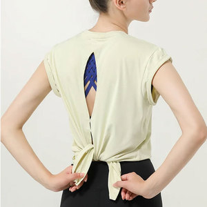 Vente chaude femmes 100% Polyester débardeur personnalisé couleur unie respirant tricoté tissu Hip Hop Style chaud à vendre - Product Image 5