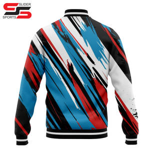 Meilleure vente unisexe broderie Letterman hommes veste de Baseball 100% laine support bouton Streetwear pour l'université hiver - Product Image 2