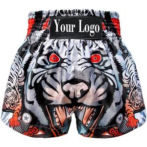 Pantalones Cortos de Boxeo y Muay Thai Profesionales Personalizables para Hombre, con Parches Personalizados para Competencia, Unisex - Product Image 1