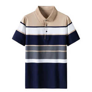 Polos à manches longues pour hommes 100% coton polos de couleur unie pour hommes 2025 polos décontractés classiques pour hommes - Product Image 4