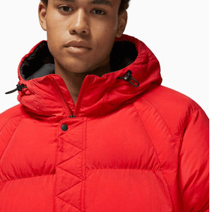 Chaqueta de invierno con cuello levantado personalizada para hombre, venta al por mayor, prendas de vestir exteriores de lona acolchadas con burbujas impermeables para uso en exteriores - Product Image 2