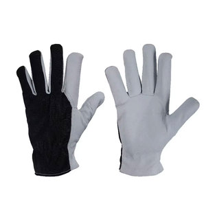 Gants de travail de sécurité de qualité supérieure pour hommes et femmes pour la construction en cuir de vachette à bas prix - Product Image 4