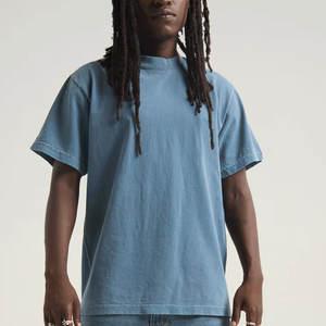 T-shirts surdimensionnés pour hommes T-shirts amples de base délavés vintage à manches courtes - Product Image 2