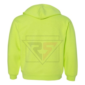 Sudaderas con capucha de color naranja al por mayor de tendencia para sudaderas con capucha de hombre con cordón de algodón 100% colorido unisex con logotipo personalizado - Product Image 5