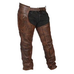 2023 alta calidad nuevo estilo motocicleta cuero Chaps logotipo personalizado impreso transpirable motocicleta cuero Chaps - Product Image 1