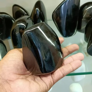 Black Obsidian รูปแบบอิสระที่มีคุณภาพสูงสำหรับการตกแต่งบ้านตัวอย่างฟรีขัดสีดำ Obsidian รูปแบบฟรียังใช้สำหรับการรักษา - Product Image 2