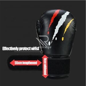 Guantes de Boxeo de Cuero Vacuno de Alta Calidad de 8OZ-16OZ con Impresión por Sublimación Personalizada para Adultos, MMA y Muay Thai - Product Image 3