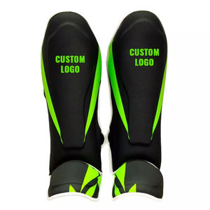 Protège-tibias sur mesure pour hommes en cuir, couleur unie, pour le kickboxing, le MMA et le Muay Thai - Protection des jambes - Product Image 1